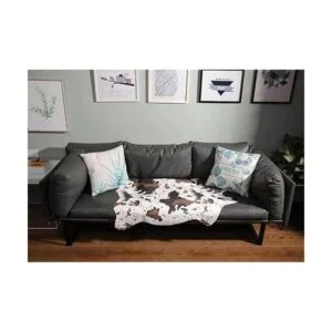 MustMat Alfombra de piel sintética de vaca diseño de_3