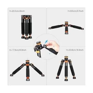 Koolehaoda A3 Mini trípode de mesa con 14 y 38 tornillo_4