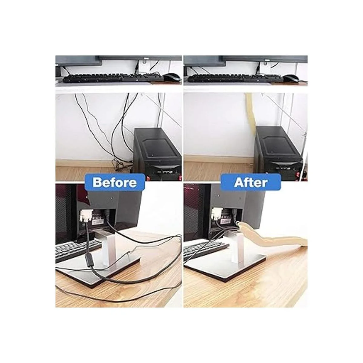 JOTO Organizador de cables para_4