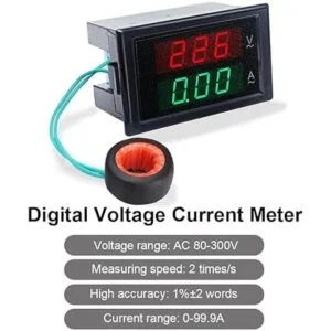 KETOTEK Amperímetro digital Voltímetro AC 80V300V 100A