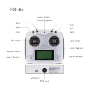 Receptor para dron cuadricóptero RC Flysky FSI6S 10