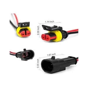 LanHong Conector de cable eléctrico de 2 pines_2