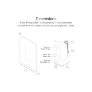 Interruptor de luz inteligente WiFi de Kasa por TPLink