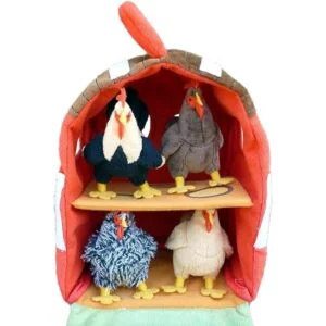 ADORE Playset de gallinero casa de las gallinas y gallos_3