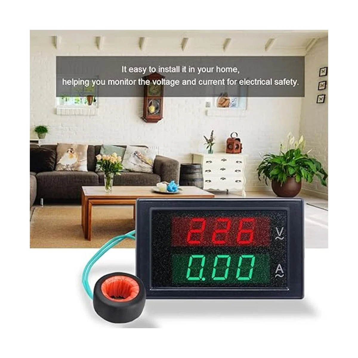 KETOTEK Amperímetro digital Voltímetro AC 80V300V 100A