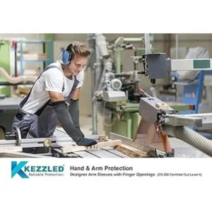 KEZZLED Mangas protectoras de corte Kevlar resistentes al_3