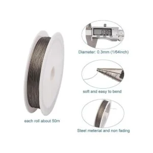 Fashewelry Alambre de cuentas de cola de tigre calibre_3