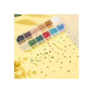 PH PandaHall Briolette Cuentas de vidrio facetadas de