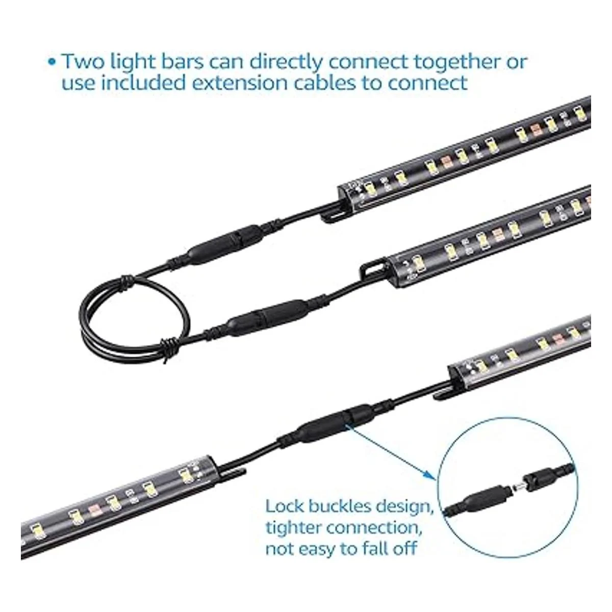 TORCHSTAR kit de iluminación LED segura 6 barras de luz_5