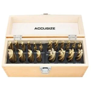 Accusize Industrial Tools Juego de fresas de extremo con