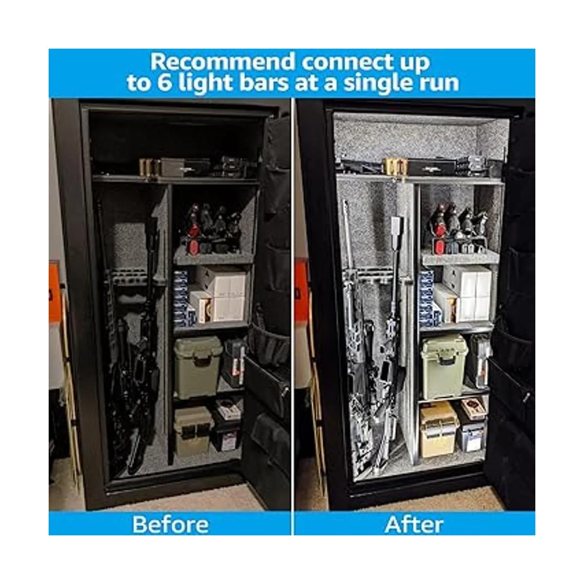 TORCHSTAR kit de iluminación LED segura 6 barras de luz_4