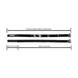 5 Unidades 16 mm x 500 mm HD goma correas antideslizante_3