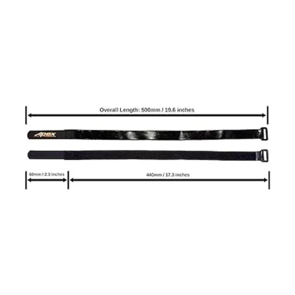 5 Unidades 16 mm x 500 mm HD goma correas antideslizante_3