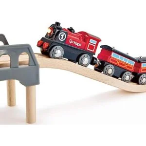 Hape Motor de ferrocarril de madera número 1 para niños