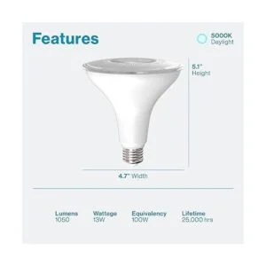 Sunco Lighting PAR38 Bombilla LED 13 vatios equivalente a_2