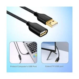 OKRAY Cable de extensión USB paquete de 2 unidades de 6