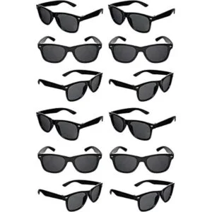 Gafas de sol negras a granel paquete de 12 gafas de sol_1