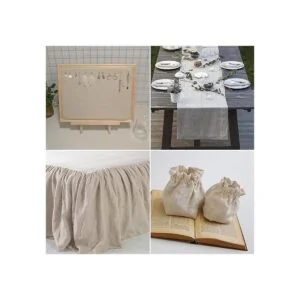 Tela de lino 100 natural para coser. Tela de lino lisa.