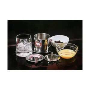 Prensa de filtros de café vietnamita. con inserto de rosca