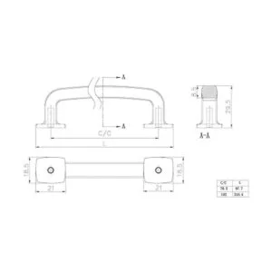 Richelieu Hardware BP863192143 Tirador de metal_4