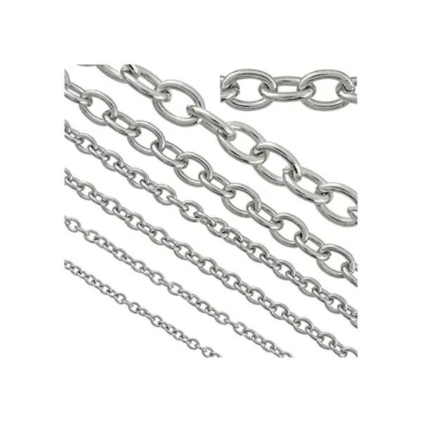 Cadenas de acero inoxidable para bisutería y bricolaje_1