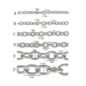 Cadenas de acero inoxidable para bisutería y bricolaje_3