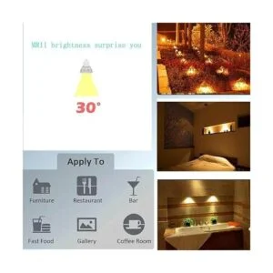 BAOMING MR11 Bombilla LED GU4 20 W35 W equivalente a