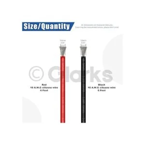 Glarks Alambre de silicona de alta temperatura de calibre