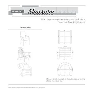 Classic Accessories Veranda Funda para silla y taburete