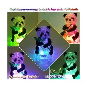 Coolplay Rompecabezas de cristal 3D regalos de panda_3