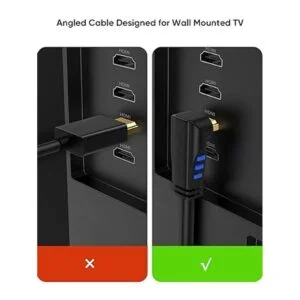 Cable HDMI 4K CableCreation de 3 pies de ángulo_2