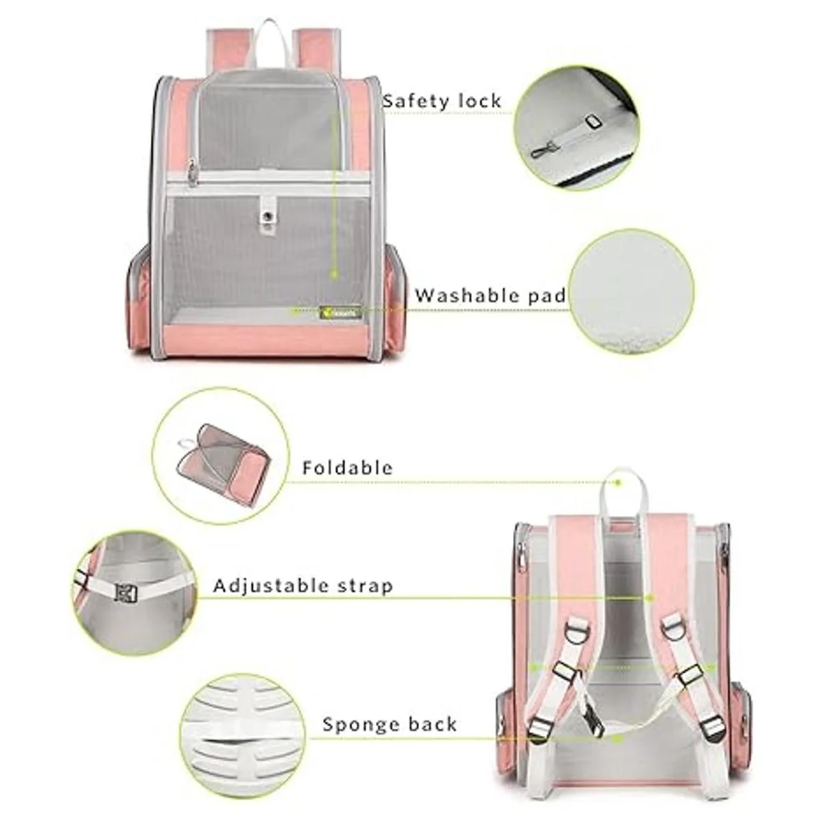 Texsens Innovative Traveler Bubble Backpack Pet Carriers