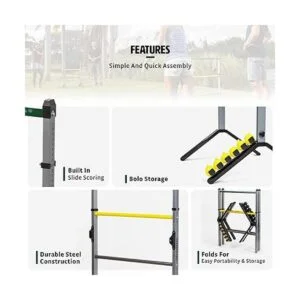 Go Gater Gold Juego de ladder ball de acero_3