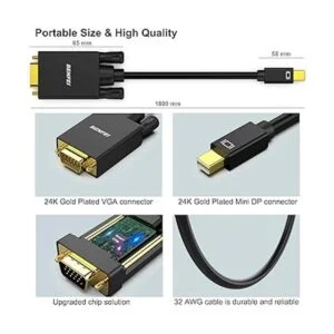 Cable Mini DisplayPort a VGA cable Benfei Mini_6