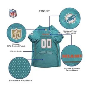 Pets First Miami Dolphins Mesh Jersey for Dogs_6