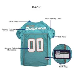 Pets First Miami Dolphins Mesh Jersey for Dogs_5