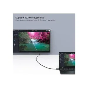 Cable DisplayPort a HDMI chapado en oro puerto de_5