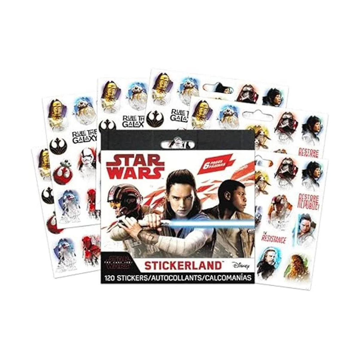 Dos paquetes de pegatinas de Star Wars 12 hojas con más_3