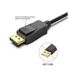 Cable DisplayPort a HDMI chapado en oro puerto de_3