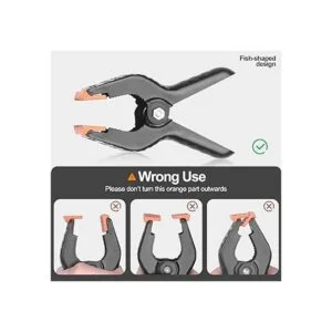 EMART Abrazaderas de resorte de muselina resistentes_6