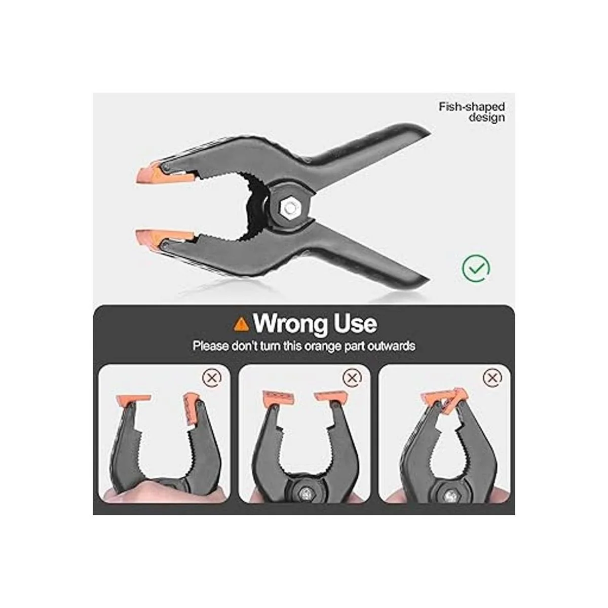 EMART Abrazaderas de resorte de muselina resistentes_6