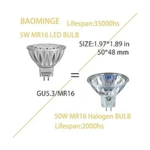 BAOMING MR16 Bombilla LED 5W equivalente a halógeno MR16_2
