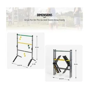 Go Gater Gold Juego de ladder ball de acero_4