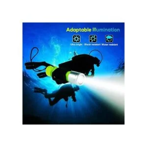 BlueFire Linterna de buceo profesional de 1100 lúmenes_5