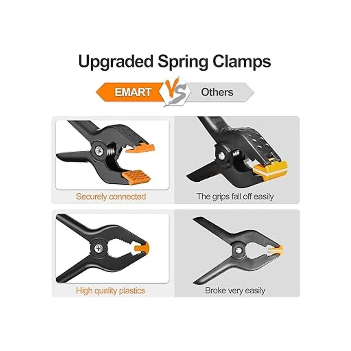 EMART Abrazaderas de resorte de muselina resistentes_3