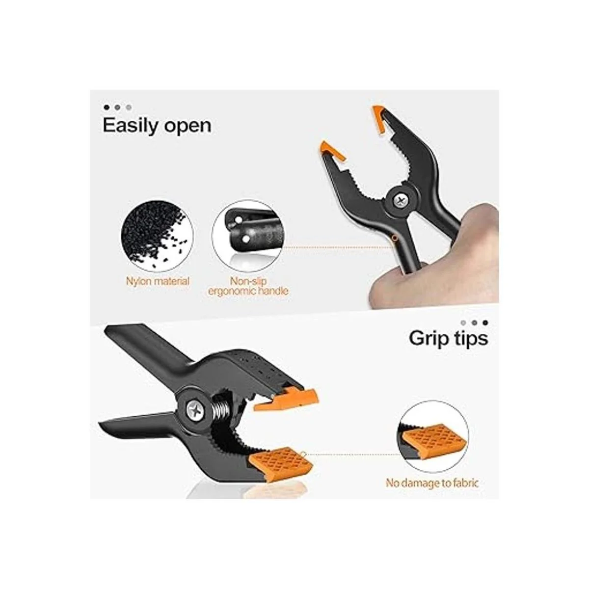 EMART Abrazaderas de resorte de muselina resistentes_5