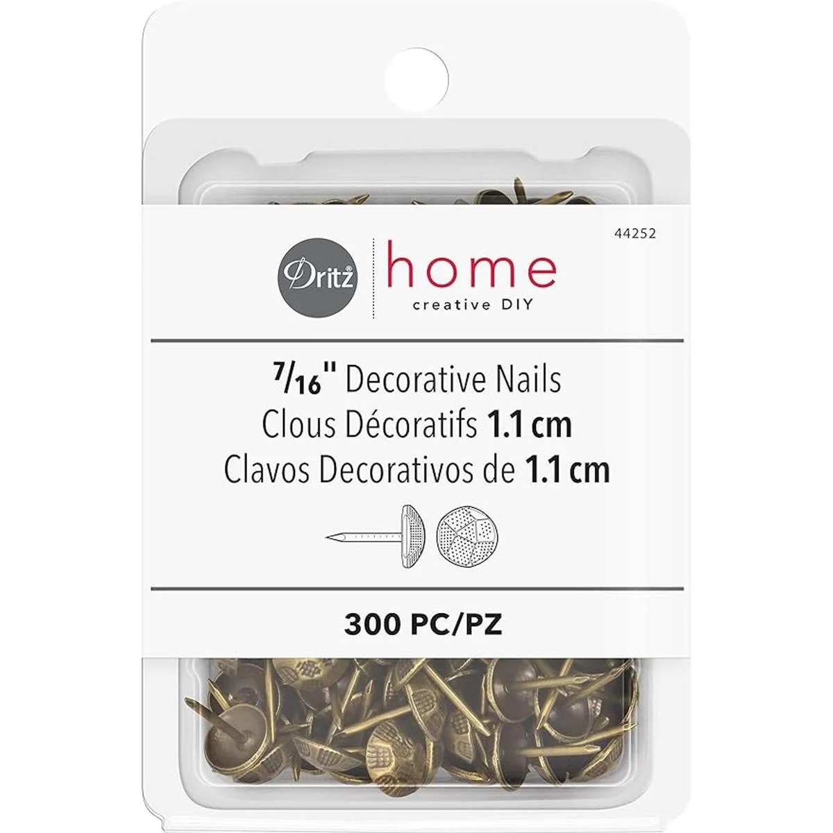 Dritz Home 44252 Clavos decorativos martillados 716_1
