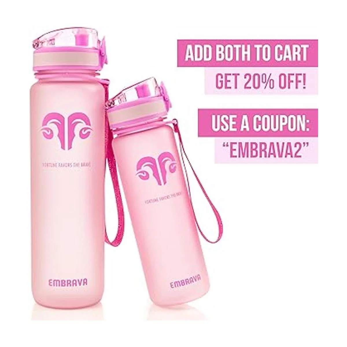 Botella de agua para deportes ecológica y sin BPA con_4