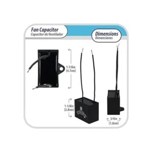 Appli Parts Condensador de ventilador de 5 mfd