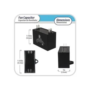 Appli Parts Condensador de ventilador de 8 mfd